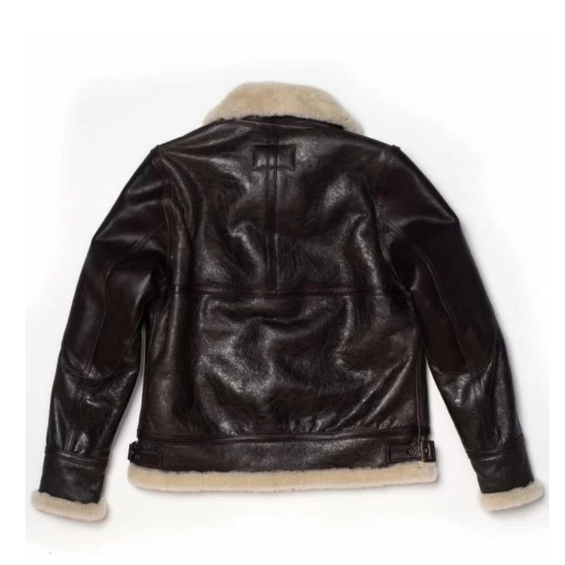 Aviator B-3 Shearling Jacket Brown