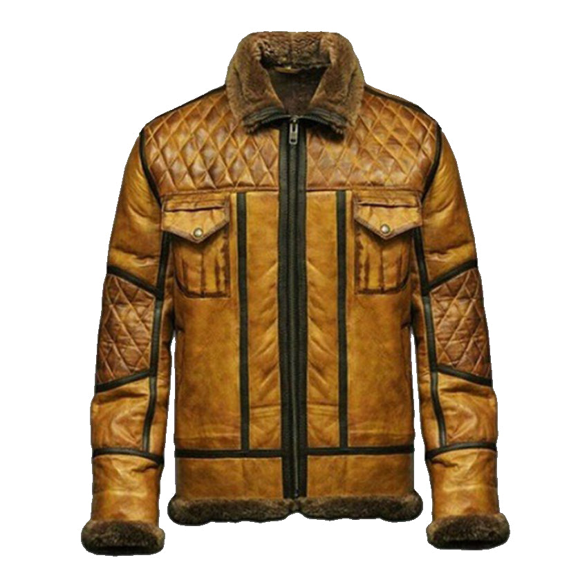 Aviator Flying Shearling Leather Jacket