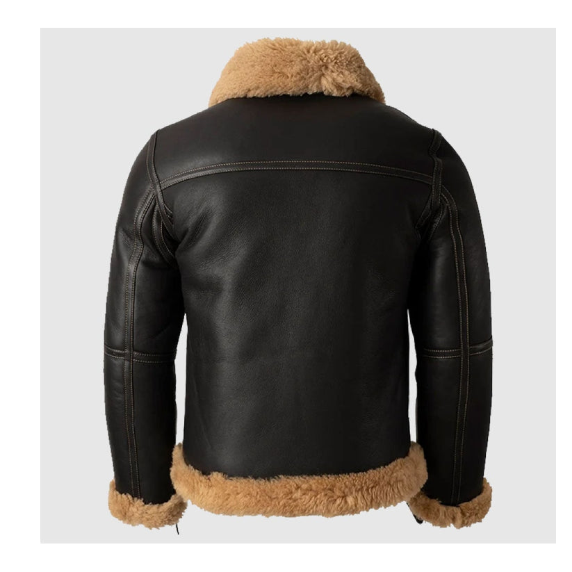 B3 Bomber Battle Real Fur Shearling