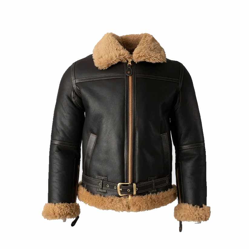 B3 Bomber Battle Real Fur Shearling