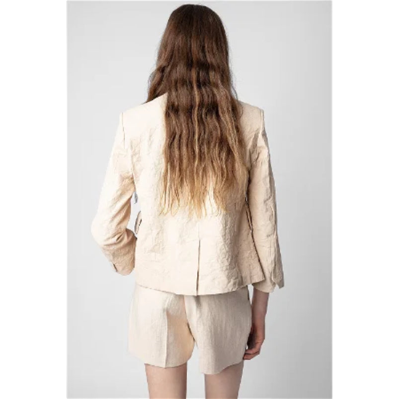 Best Mid Range Women Pink Leather Blazer