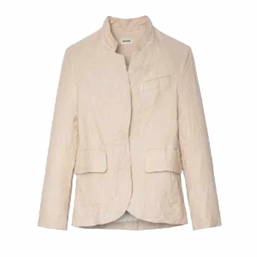 Best Mid Range Women Pink Leather Blazer