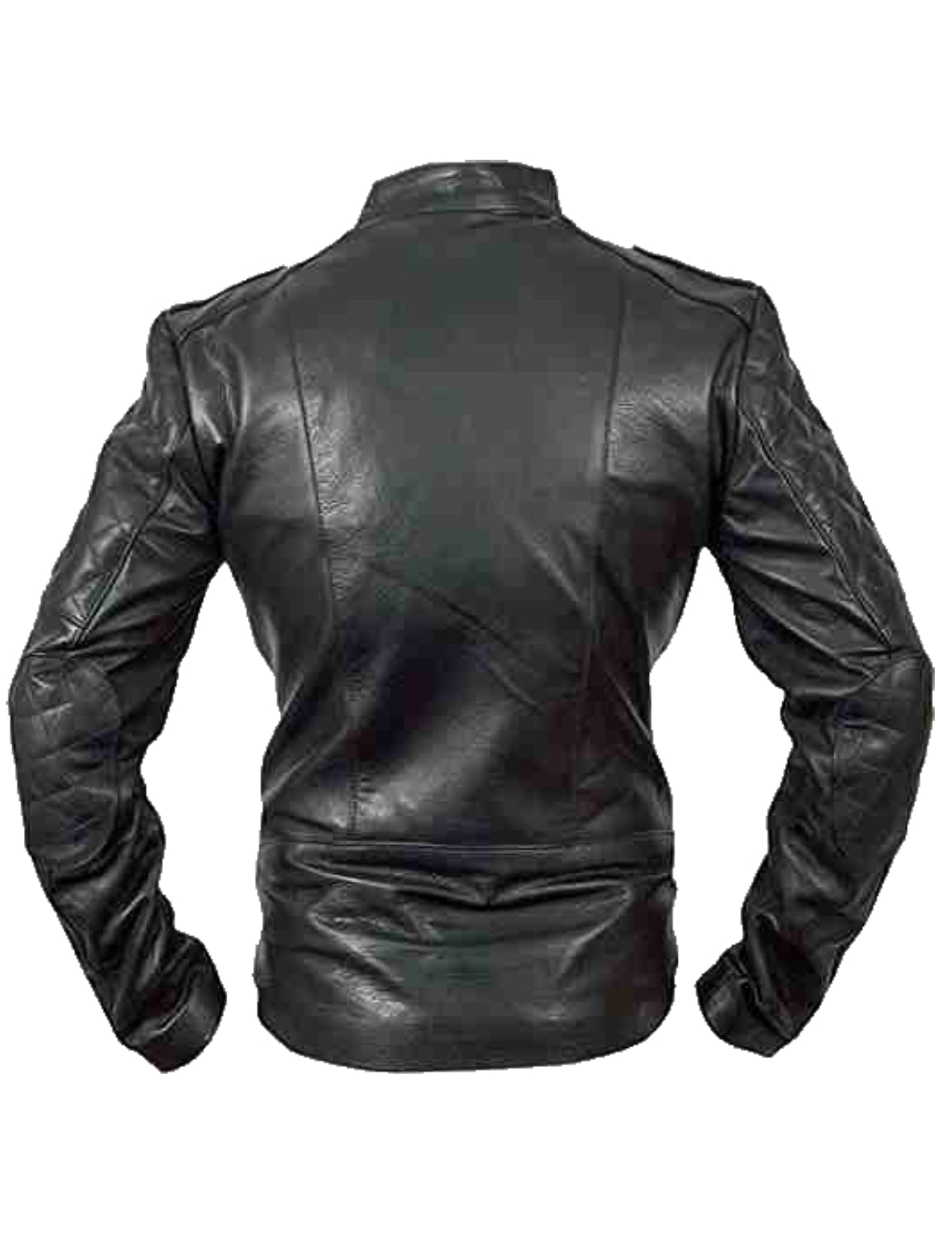 Biker Black Leather Jacket Slim Fit