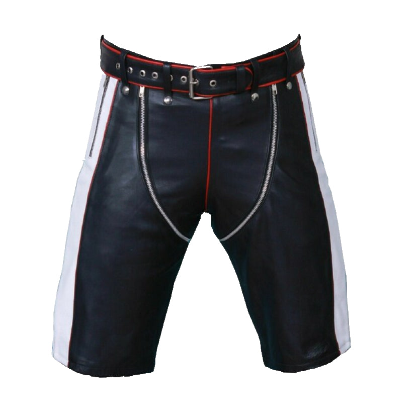 Bikers Shorts Front Back Full Zipper