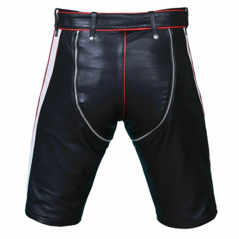 Bikers Shorts Front Back Full Zipper