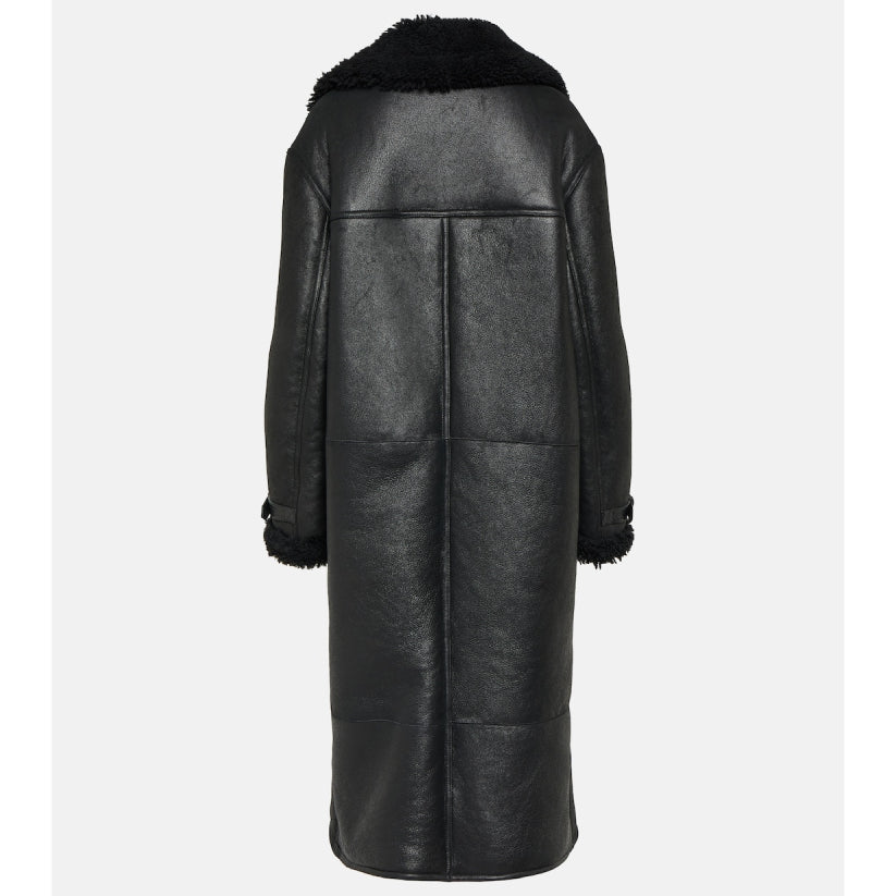 Black Shearling Coat
