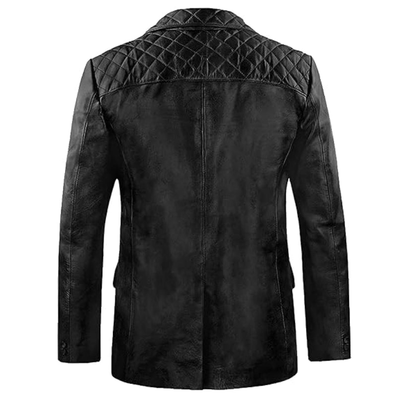 Blazer for Men Lambskin Leather Blazer