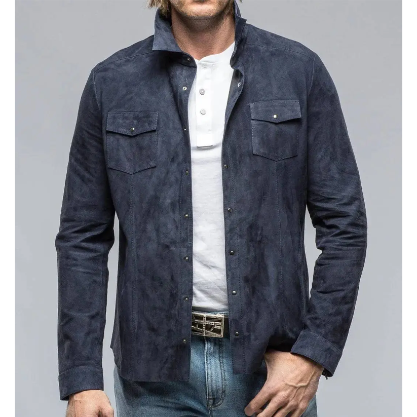 Blue Suede Shirt