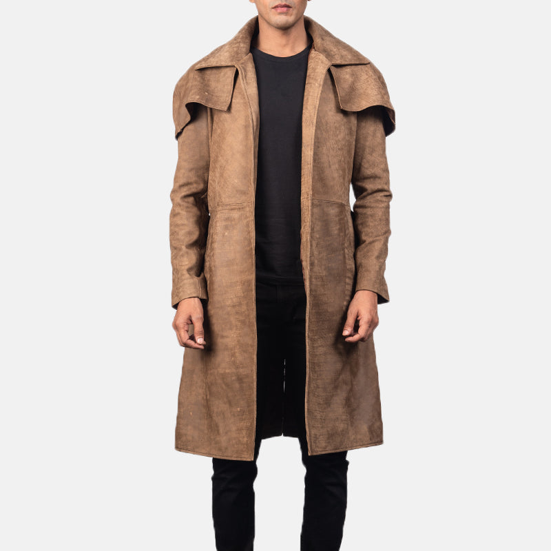 Brown Leather Duster