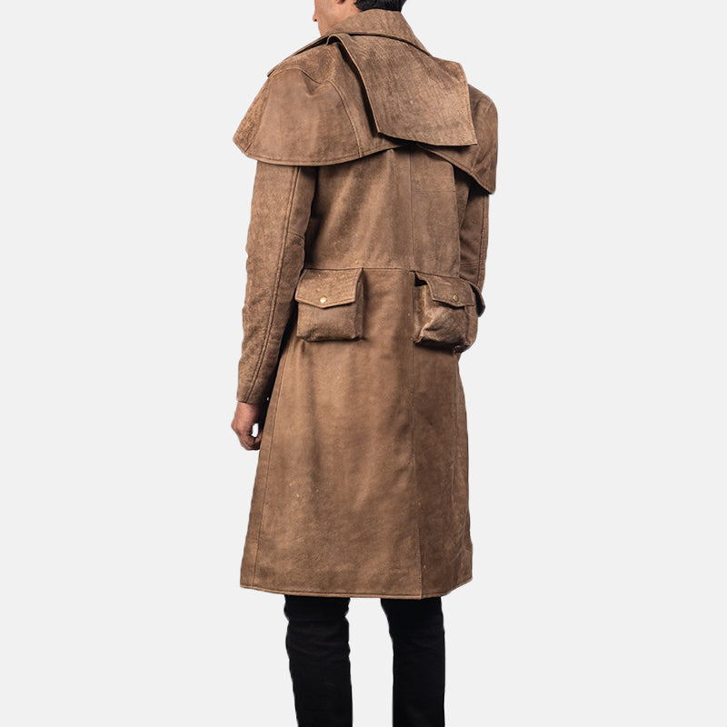 Brown Leather Duster