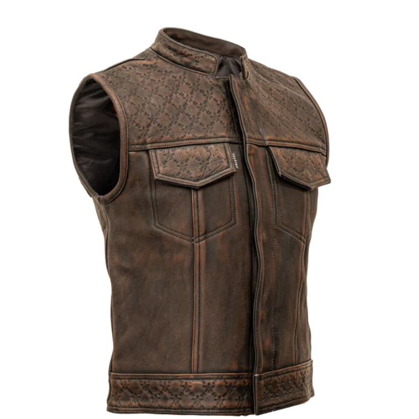 Brown Leather Vest