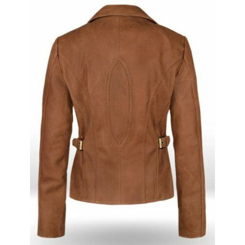 Celebrity Brown Leather Jacket