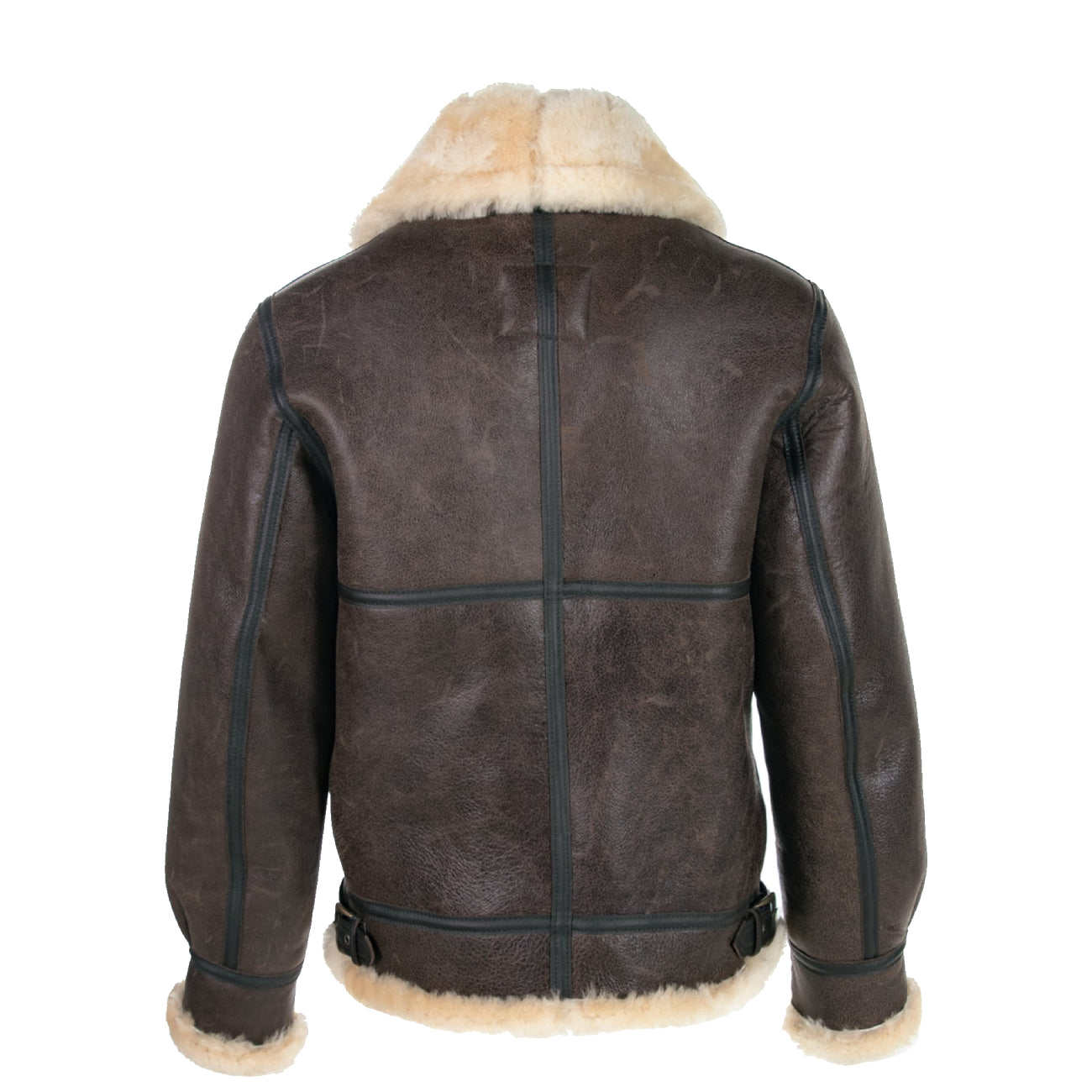 Classic B-3 Sheepskin Leather Bomber Jacket