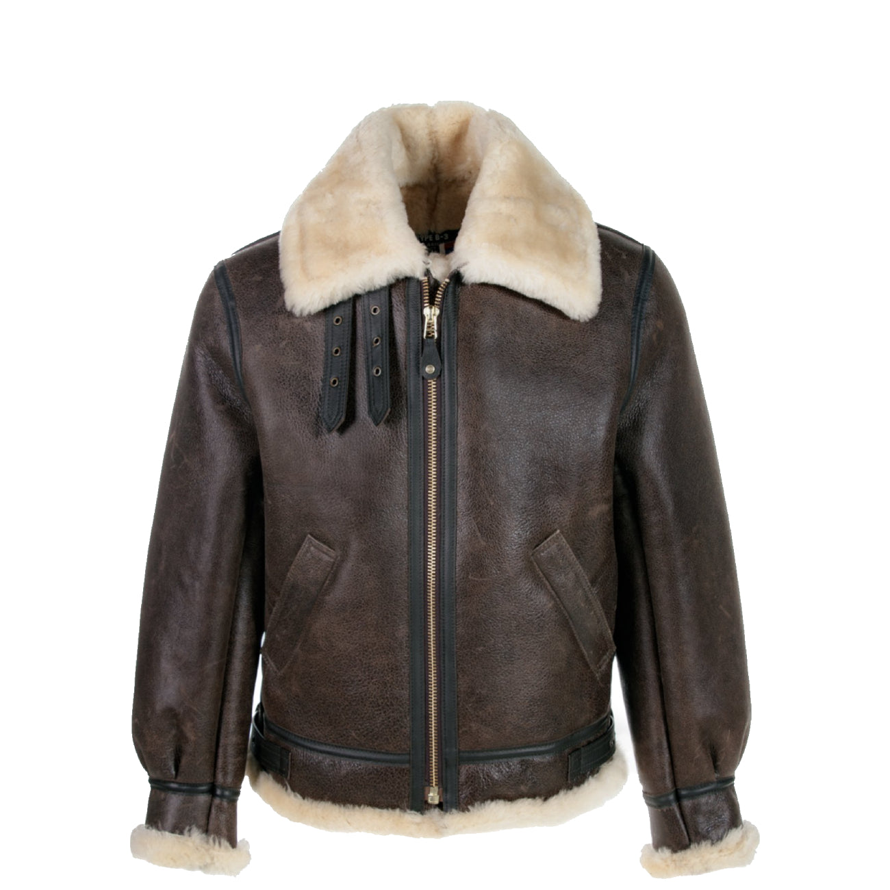 Classic B-3 Sheepskin Leather Bomber Jacket