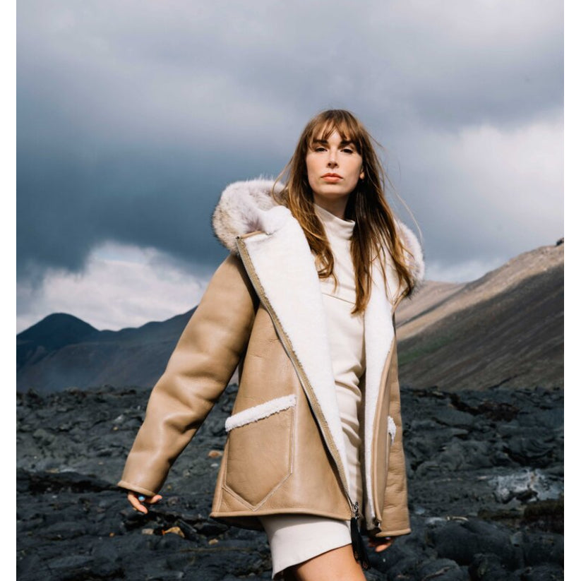 Classic Shearling Jacket with Fur