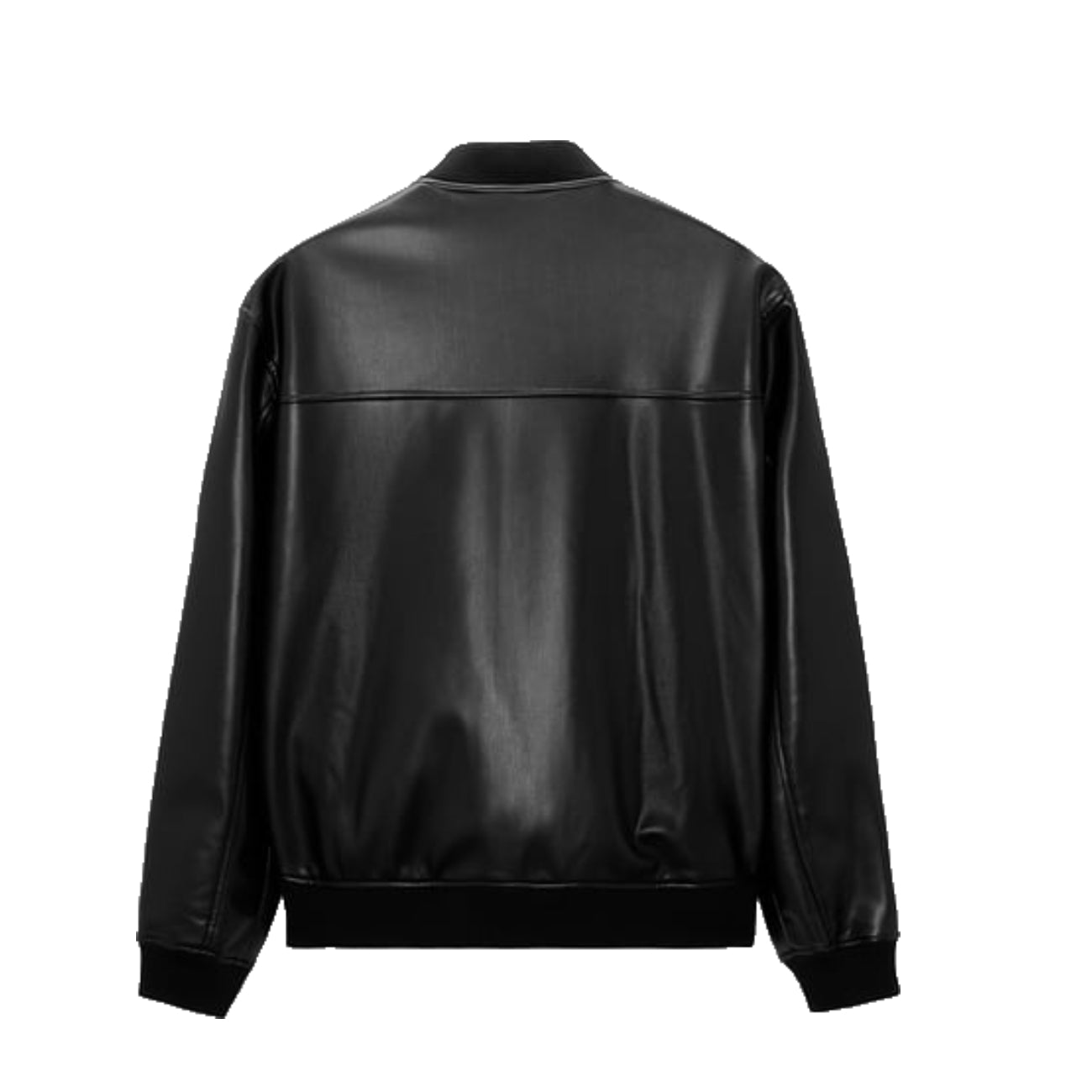 Foux Leather Bomber Jacket