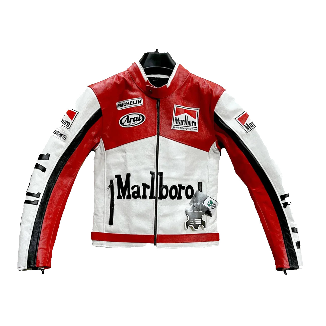 Formula F1 Marlboro Men Motorbike Racing Leather Jacket