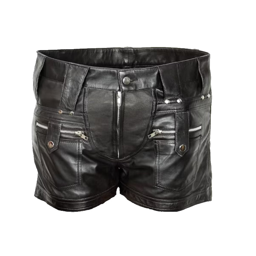 Genuine Leather Shorts Real Sheep Skin