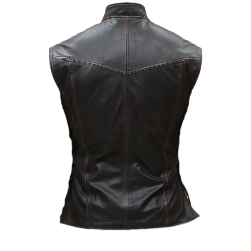 Handmade Men's Vintage Leather Vest