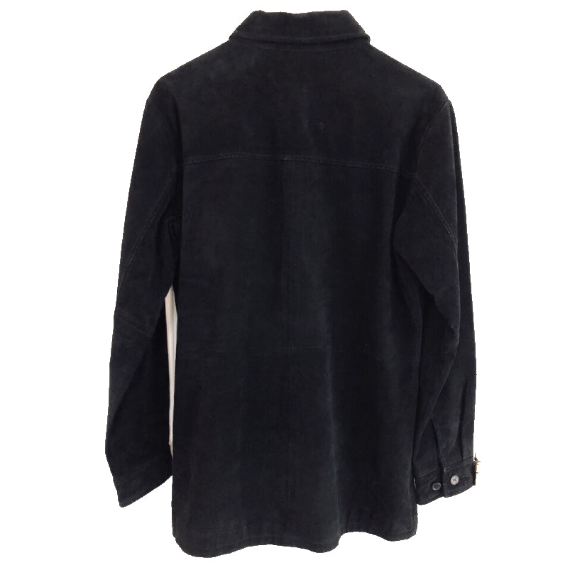 High Quality Women's Leather BLACK Shirt