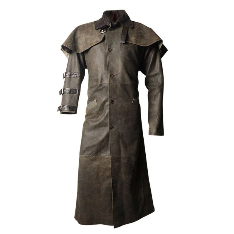 LEATHER DUSTER COAT