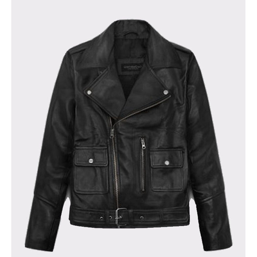 Ladies Beautiful Tomb Raider Biker Leather Jacket