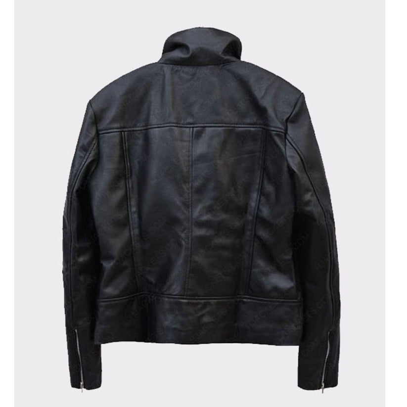 Ladies Black Leather Jacket