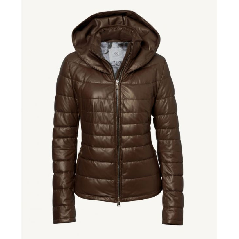Ladies Leather Down Jacket