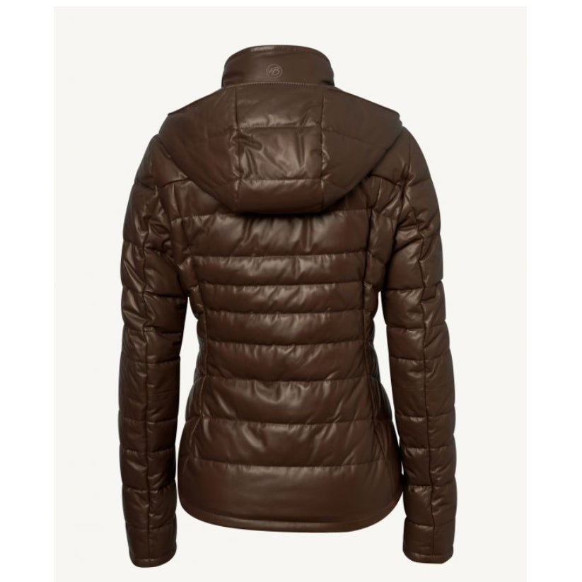 Ladies Leather Down Jacket