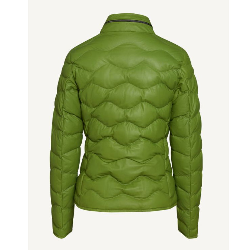 Ladies Leather Down Jacket
