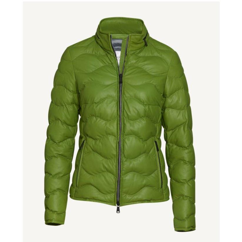 Ladies Leather Down Jacket