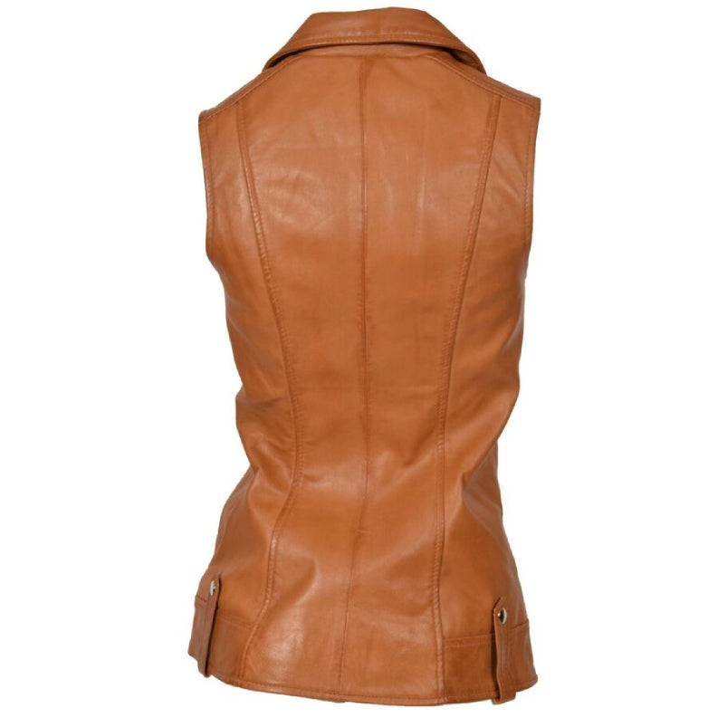 Leather Vest Waistcoat Women