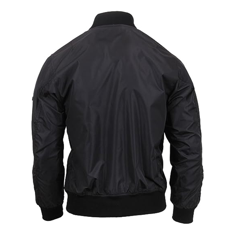 Lightweight MA-1 Flight Jacket, Military Bomber Jacket, Black
