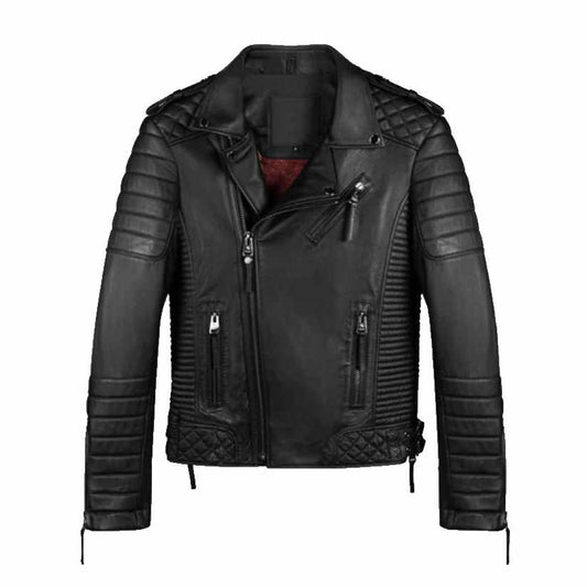 Men Vintage Biker Leather Jacket