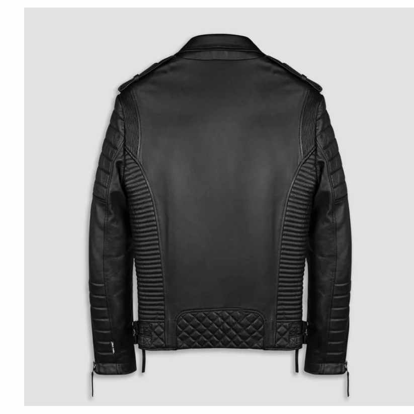 Men Vintage Biker Leather Jacket