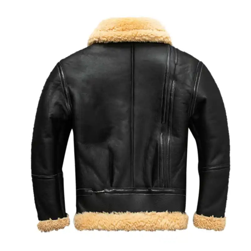 Men’s Aviator B-3 Bomber Sheepskin Jacket