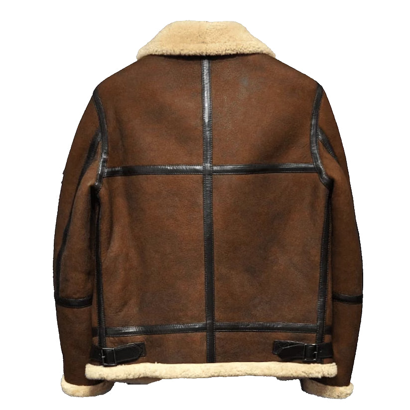 Men's Brown Bomber RAF Leather Jacket