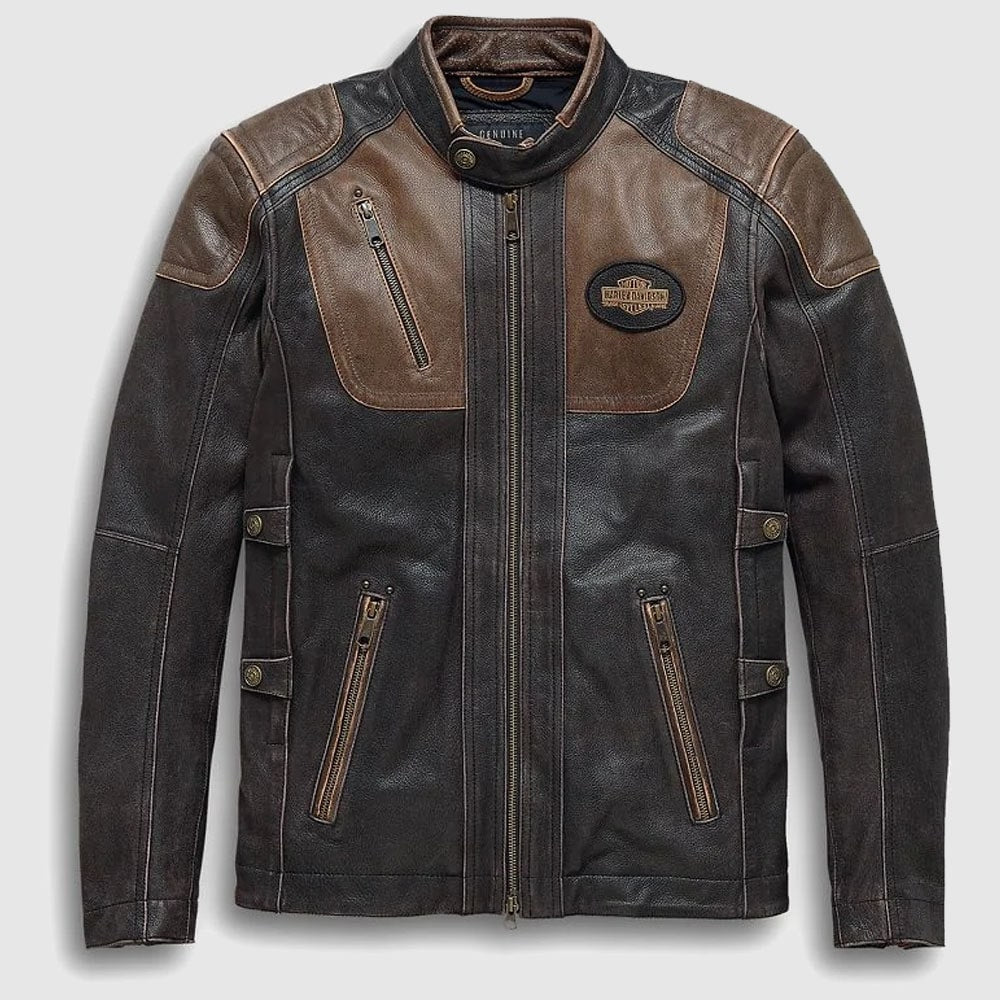 Men’s H-D Triple Vent System Trostel Leather Jacket