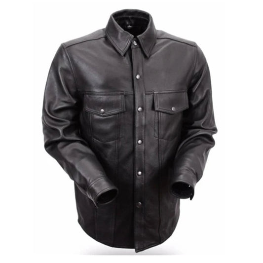Men's Lightweight Leather Riding Shirts