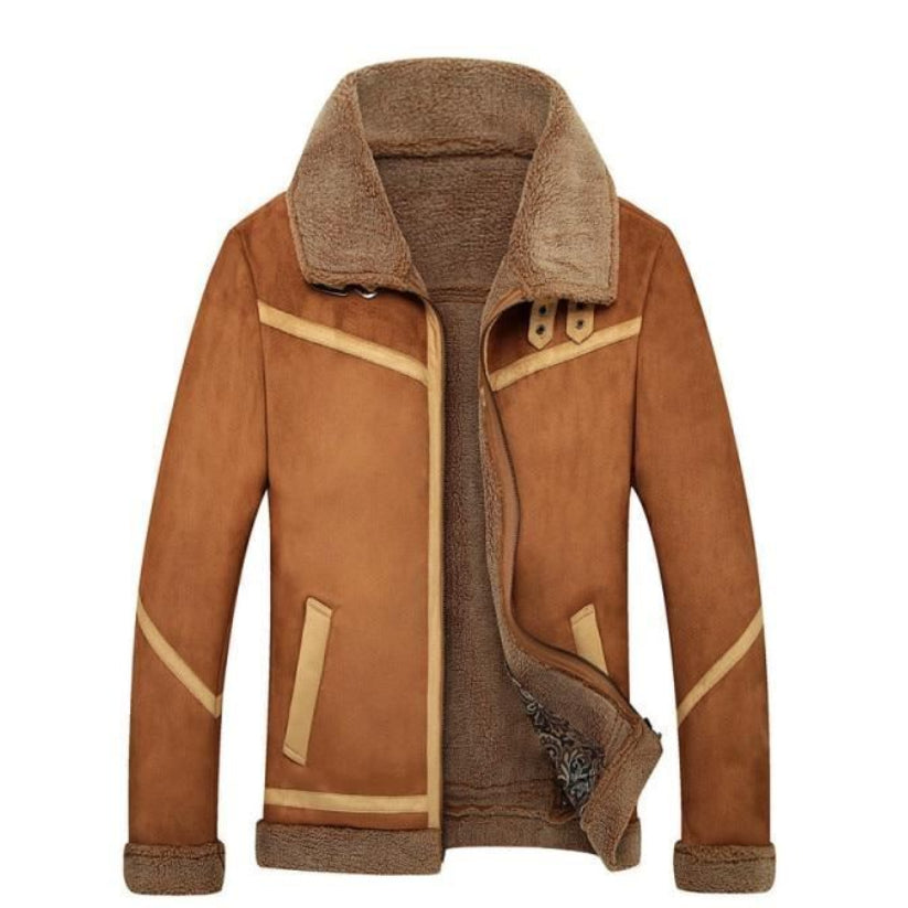 Men's Luxury Leather Jacket Outwear Sheepskin