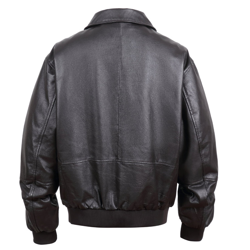 Men's Premium Leather Aviator Bomber Jacket - Imported