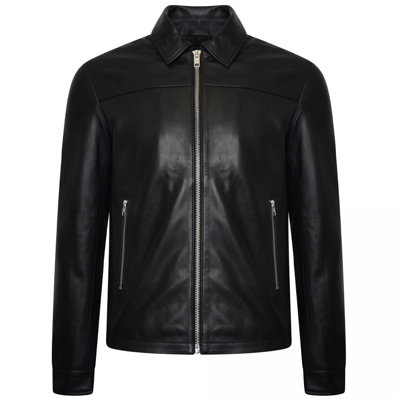 Men’s Real Leather Trucker Jacket