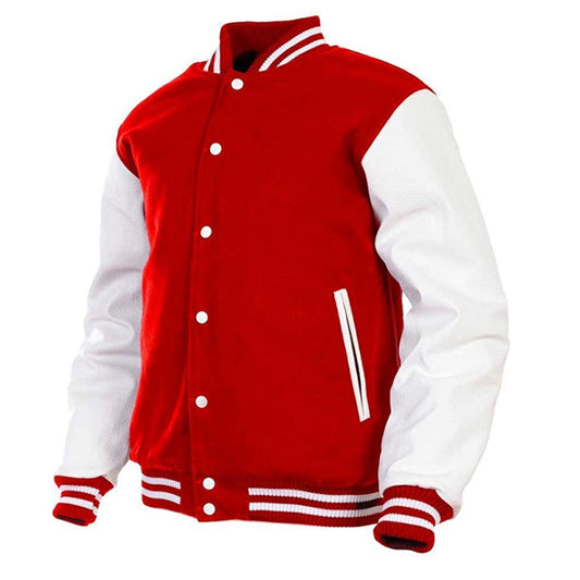 Men's Varsity Jacket Genuine Leather