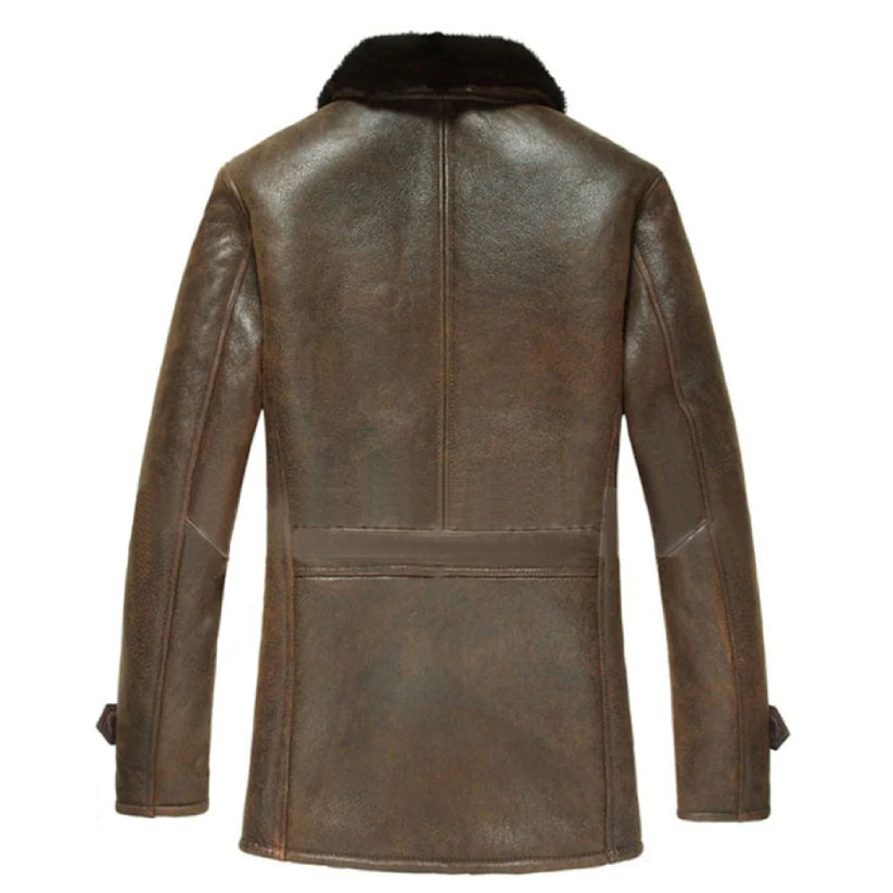 Men's Vintage Shearling Sheepskin Coat