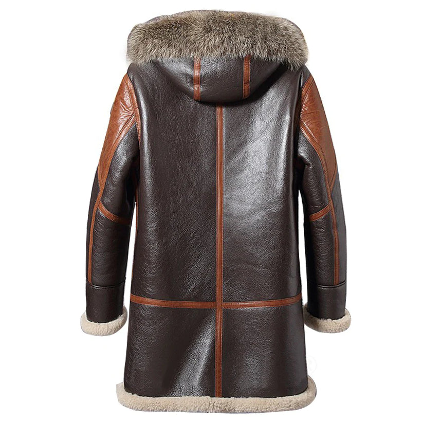 Men's Vintage Sheepskin Shearling Coat