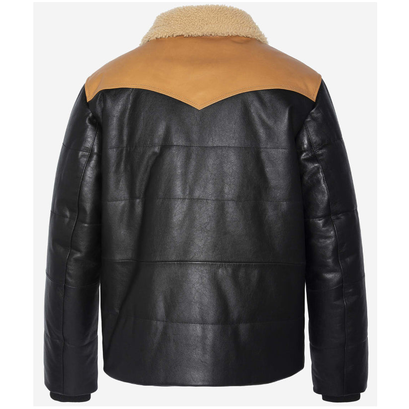 Men’s Western Style Puffer Aviator Jacket