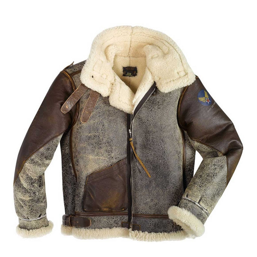 Mens B-3 Sheepskin Bomber Jacket