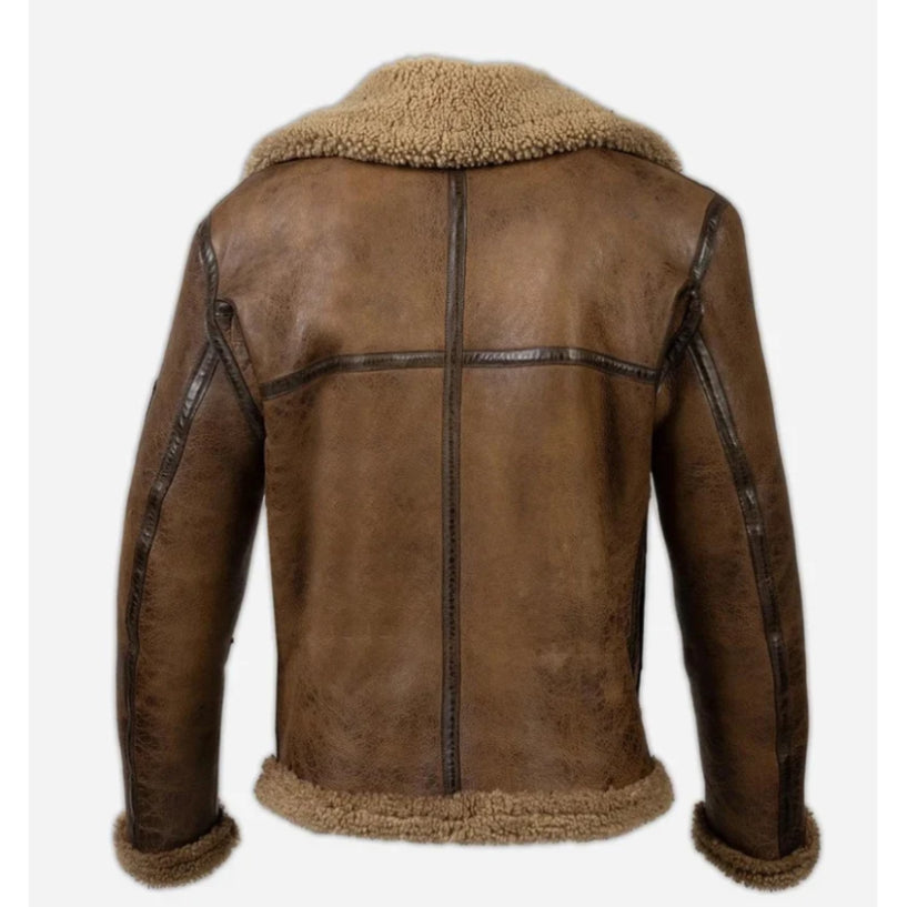 Mens B3 Aviator RAF Sheepskin Leather Jacket