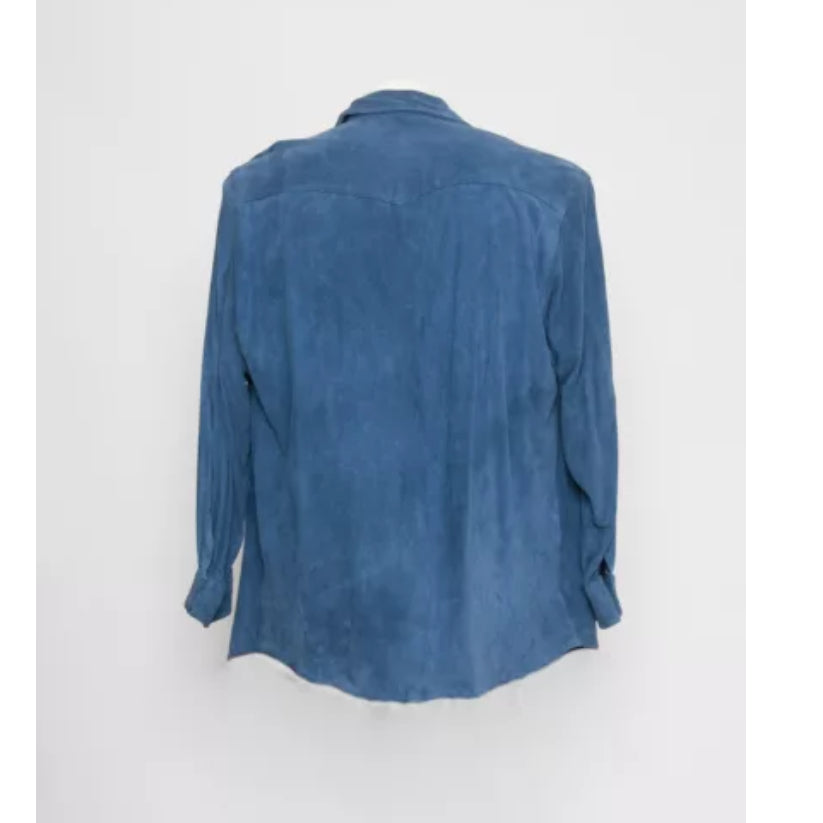 Mens Classic Suede Leather Shirt