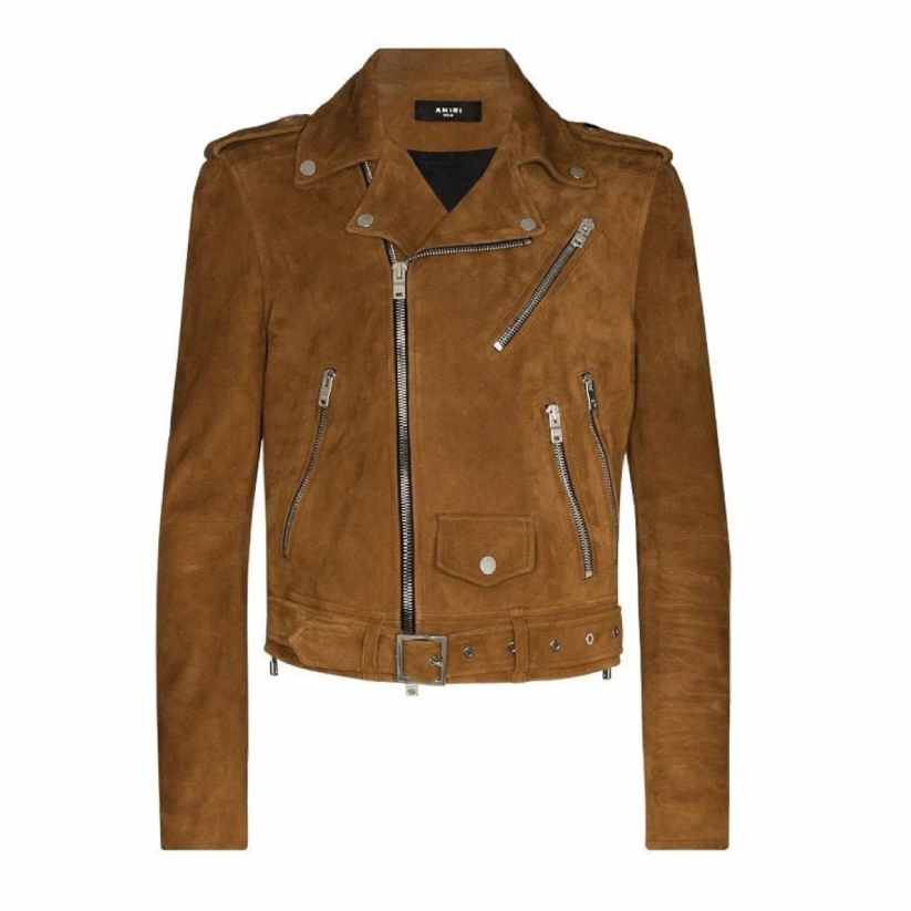 Mens Classic Tan Suede Leather Jacket